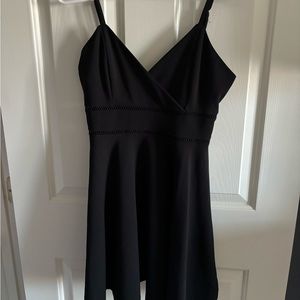 Plain black dress